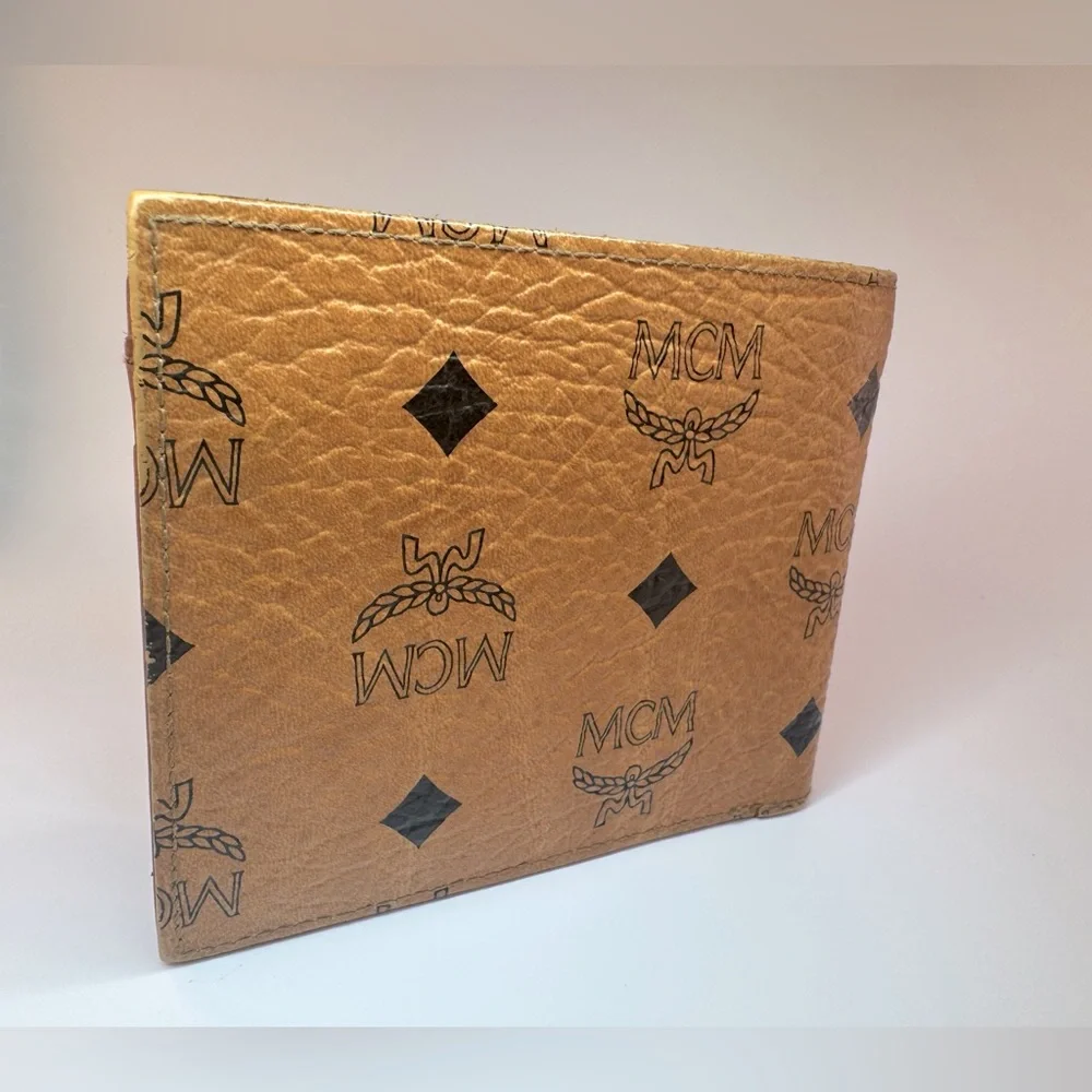 MCM Visetos Logo Wallet W Coin Pouch Michael Cromer Germany Authentic Vintage - Picture 8 of 15